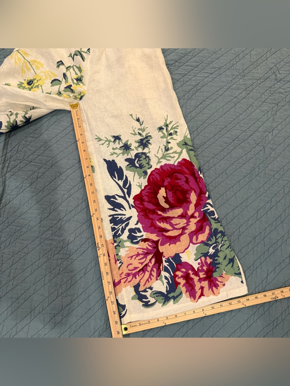 Anthropologie The Somerset Pull-on Trousers: Printed Linen Edition - Picture 11 of 11